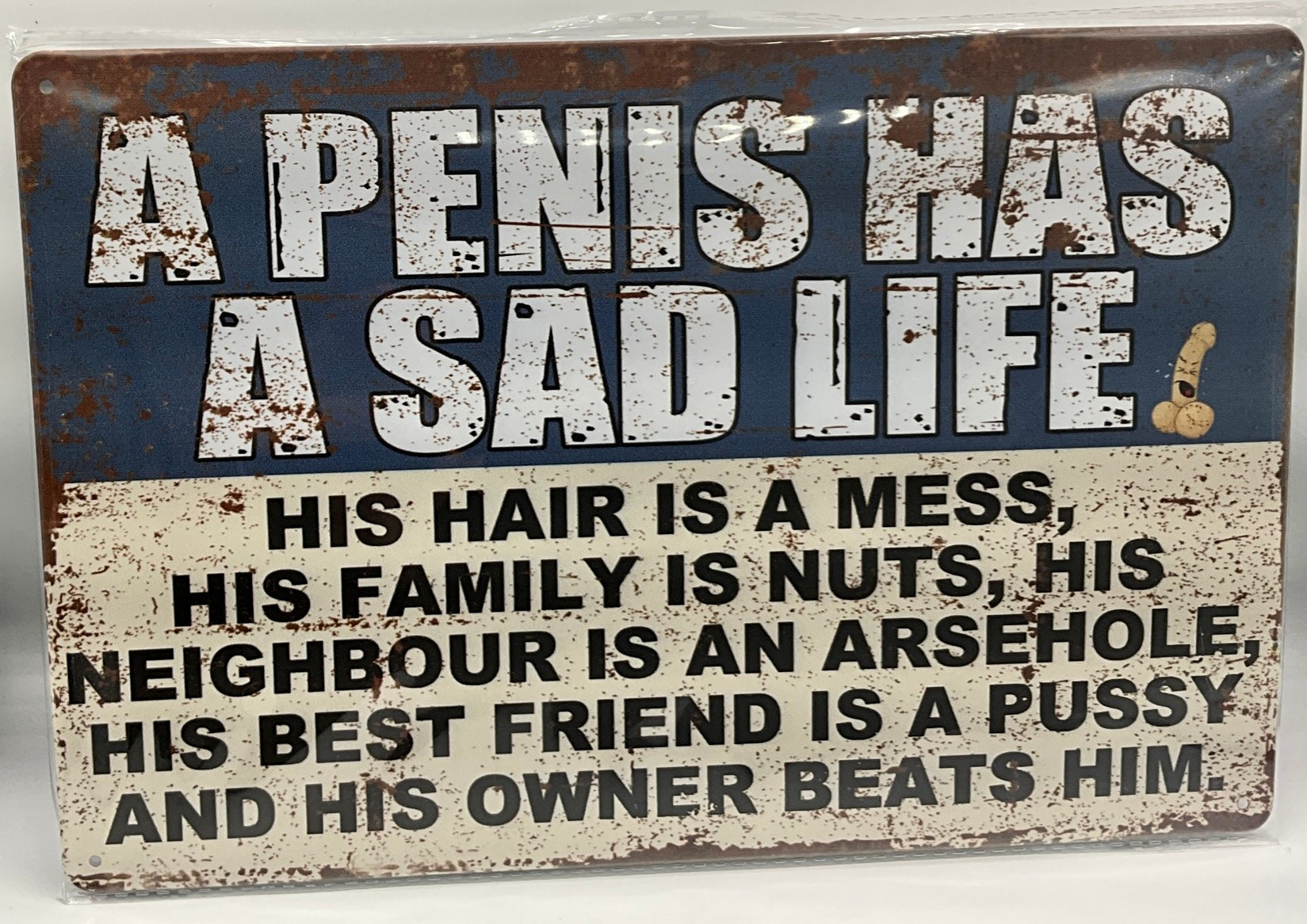 Metal sign