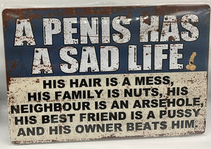 Metal sign
