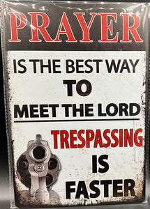 Metal sign