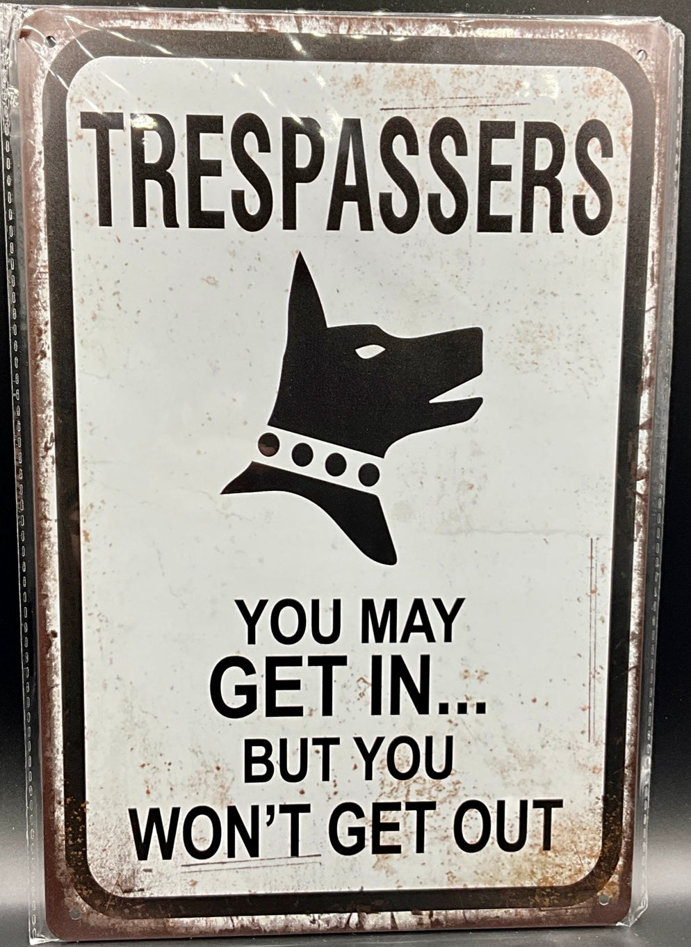 Metal sign