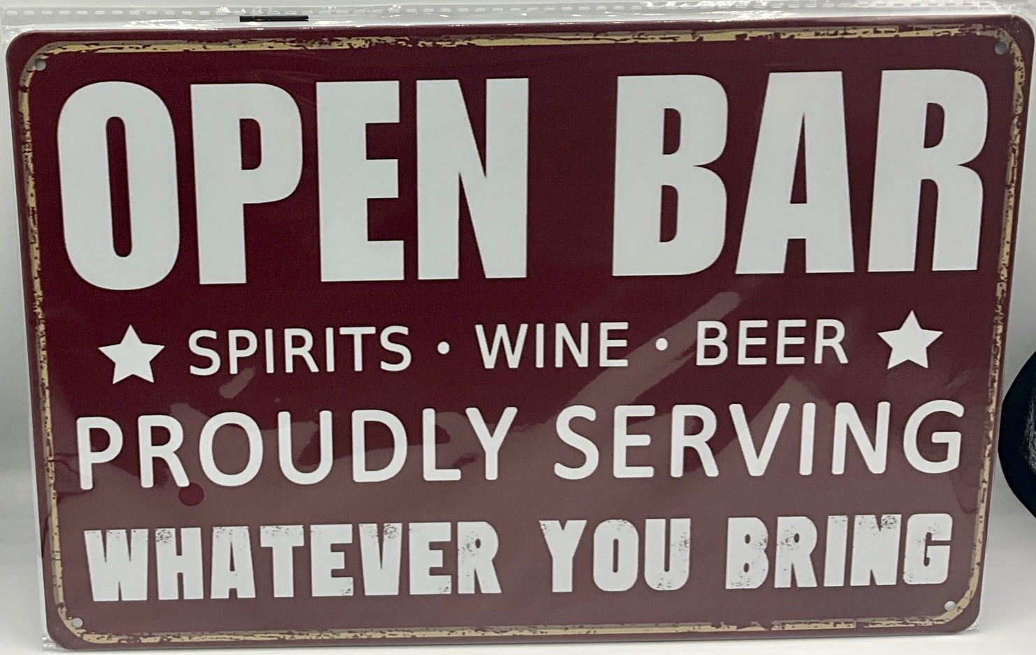 Metal sign
