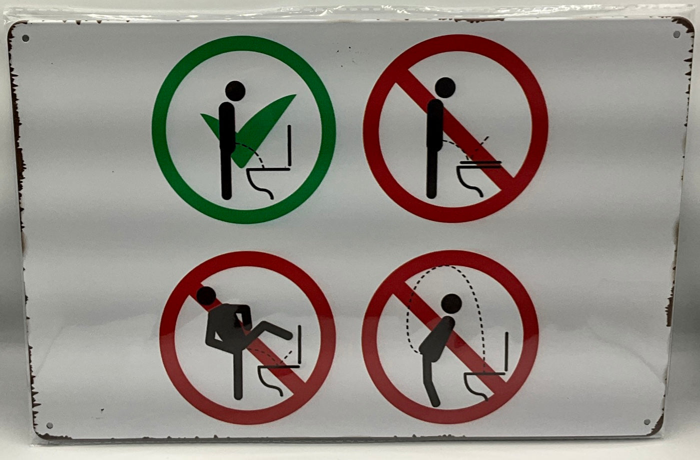 Metal sign 20cm x 30cm