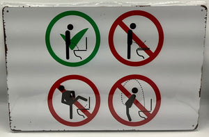 Metal sign 20cm x 30cm