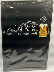 Metal sign