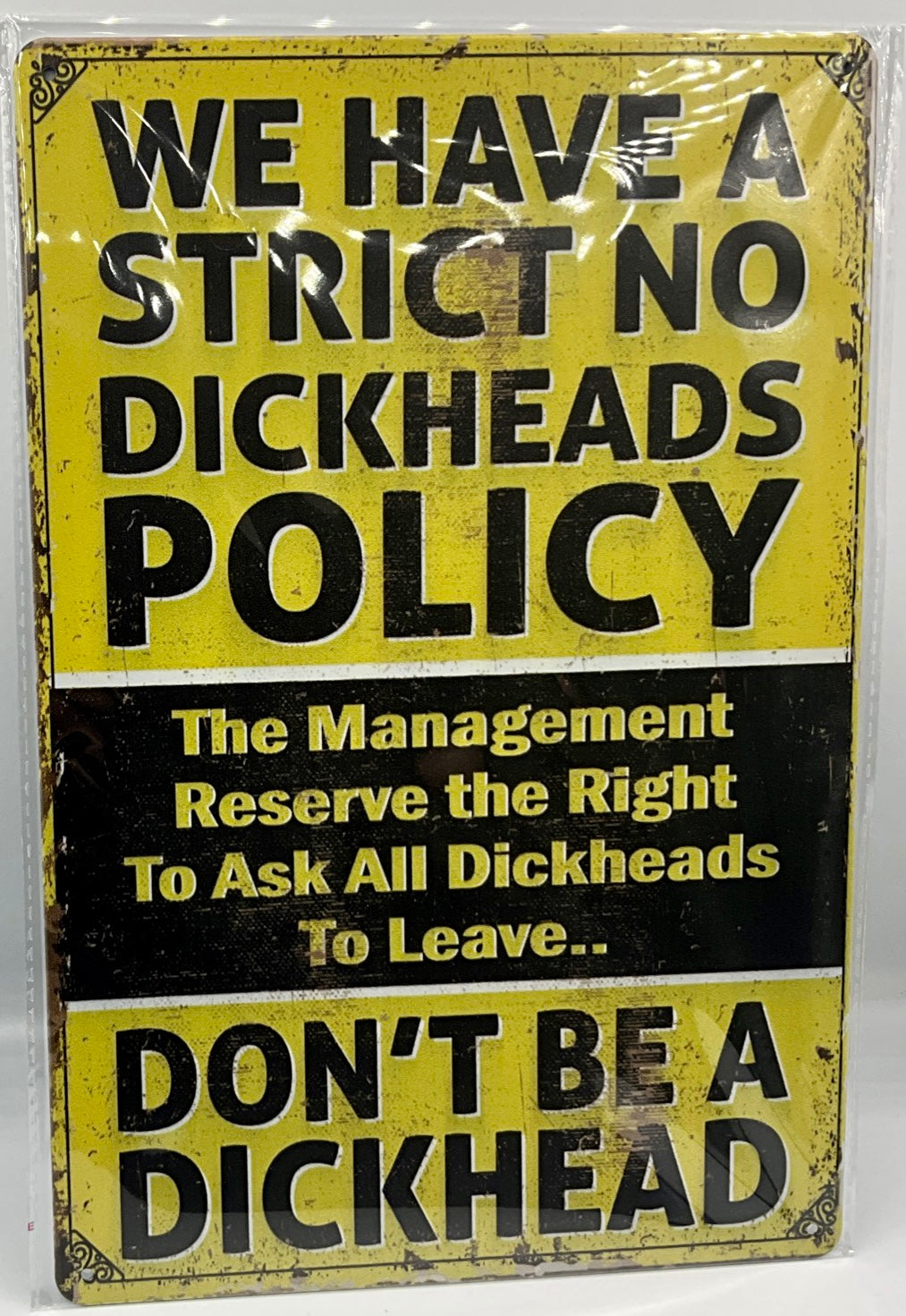 Metal sign