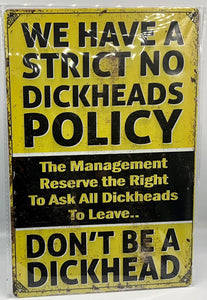 Metal sign