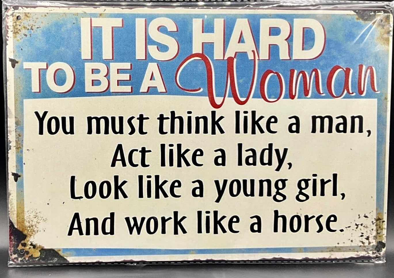 Metal sign