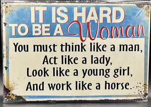 Metal sign