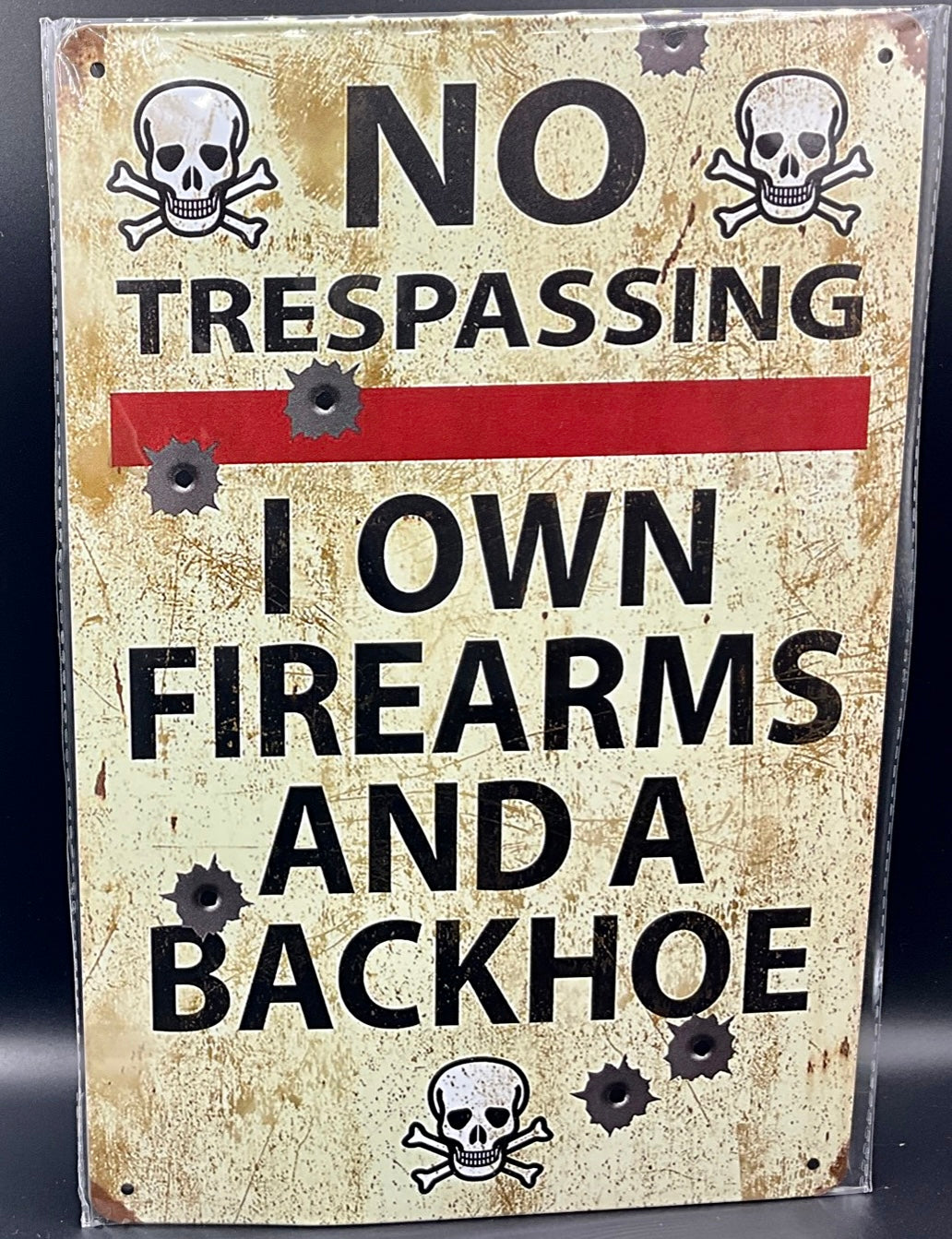 Metal sign