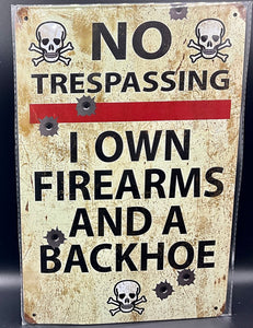 Metal sign