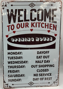 Metal sign