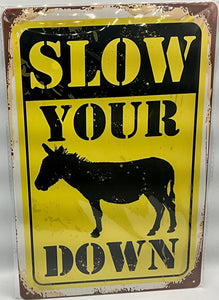 Metal sign