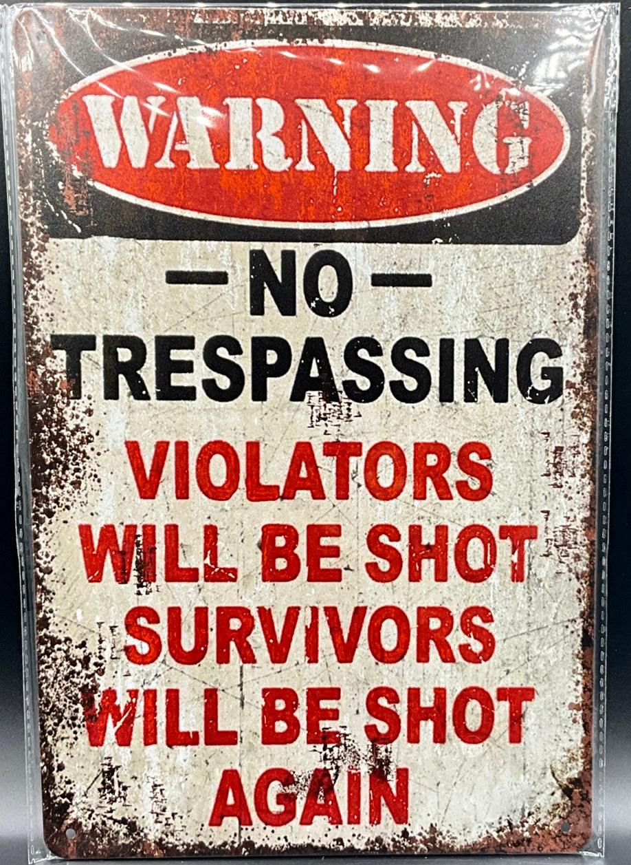 Metal sign