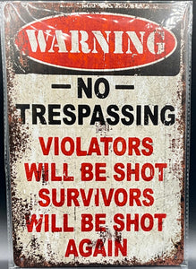 Metal sign