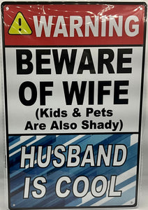 Metal sign