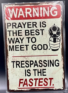 Metal sign