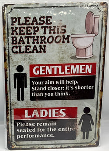 Metal sign
