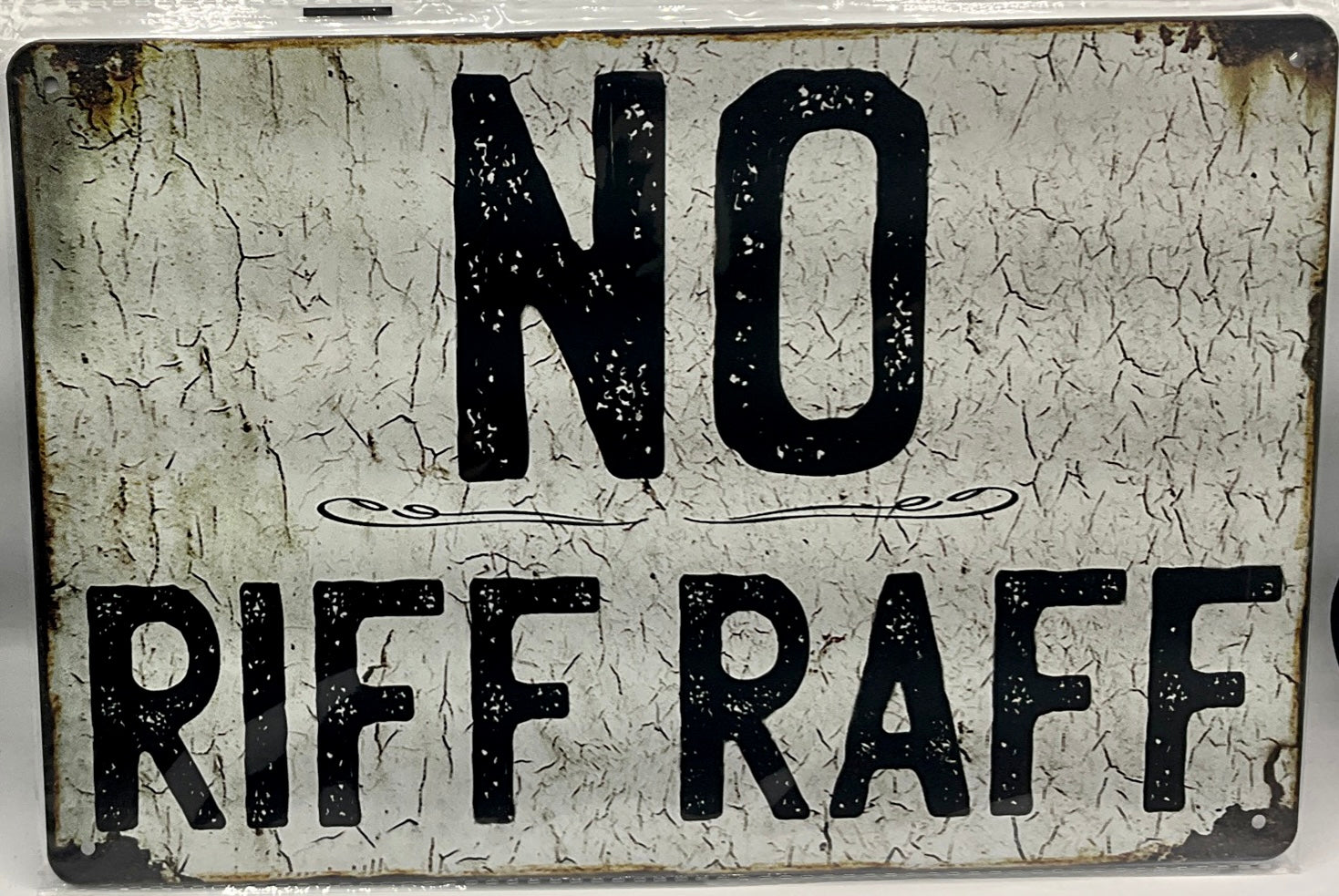 Metal sign