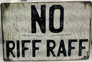 Metal sign