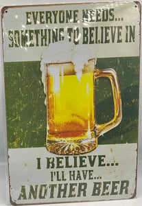 Metal sign