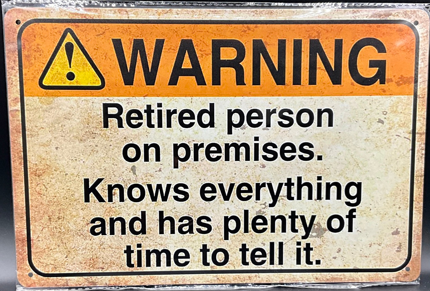 Metal sign