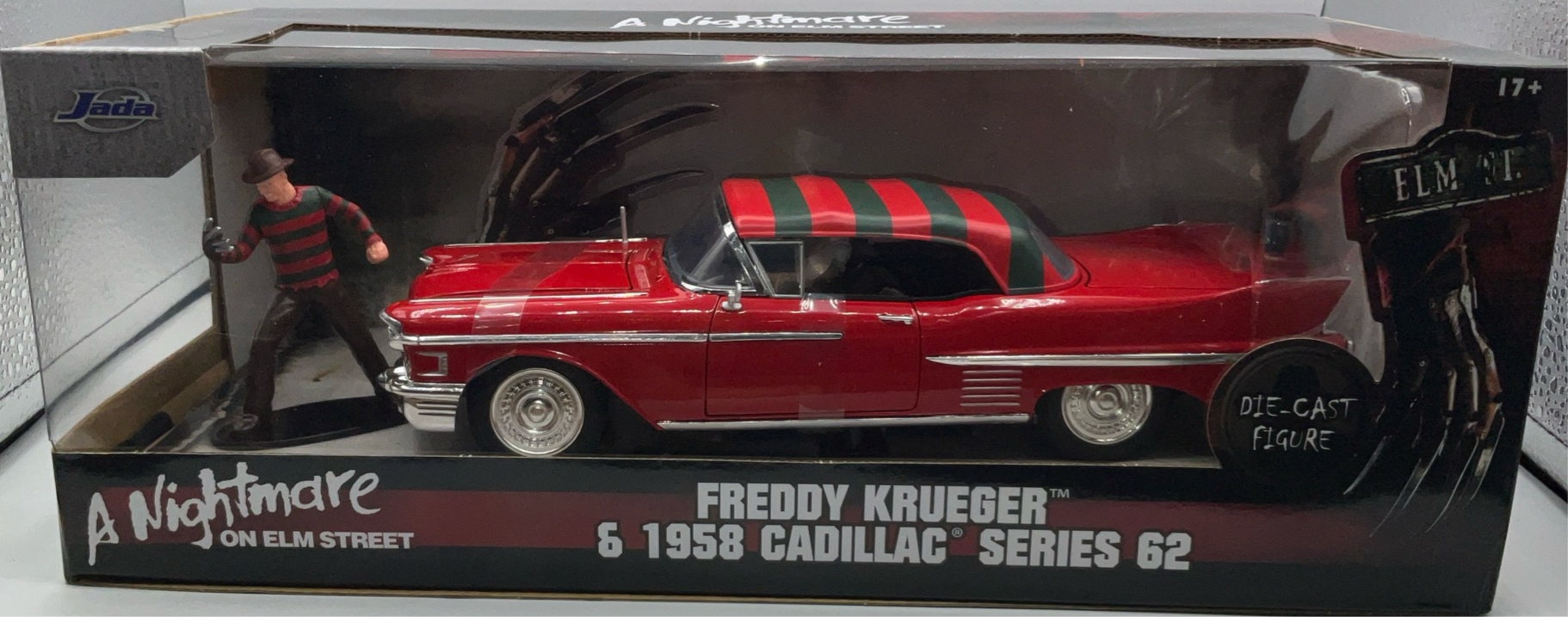 1:24 NIGHTMARE ON ELM STREET 1958 CADILLAC S62 W/FREDDIE