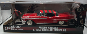 1:24 NIGHTMARE ON ELM STREET 1958 CADILLAC S62 W/FREDDIE