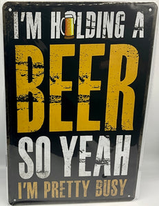Metal sign