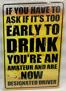 Metal sign
