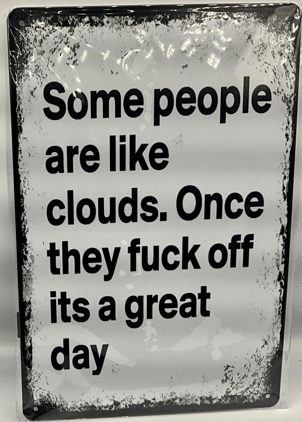 Metal sign