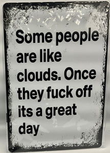 Metal sign
