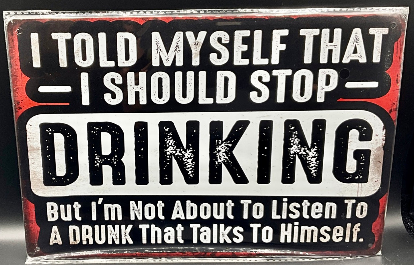 Metal sign
