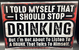 Metal sign