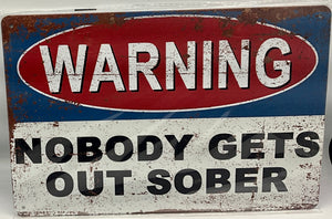 Metal sign