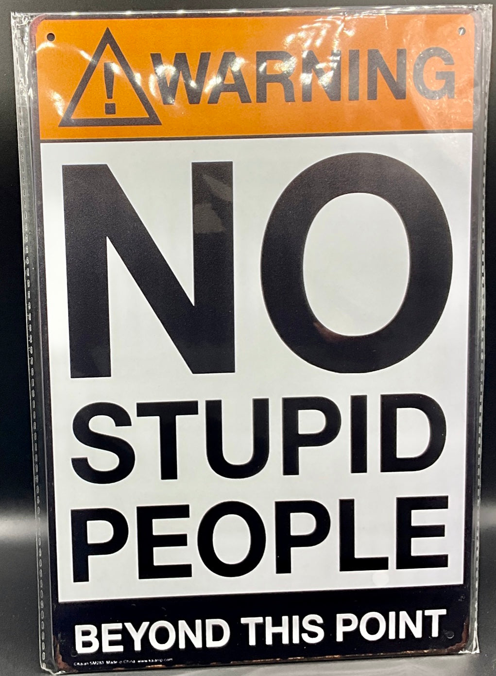 Metal sign