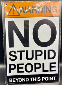 Metal sign