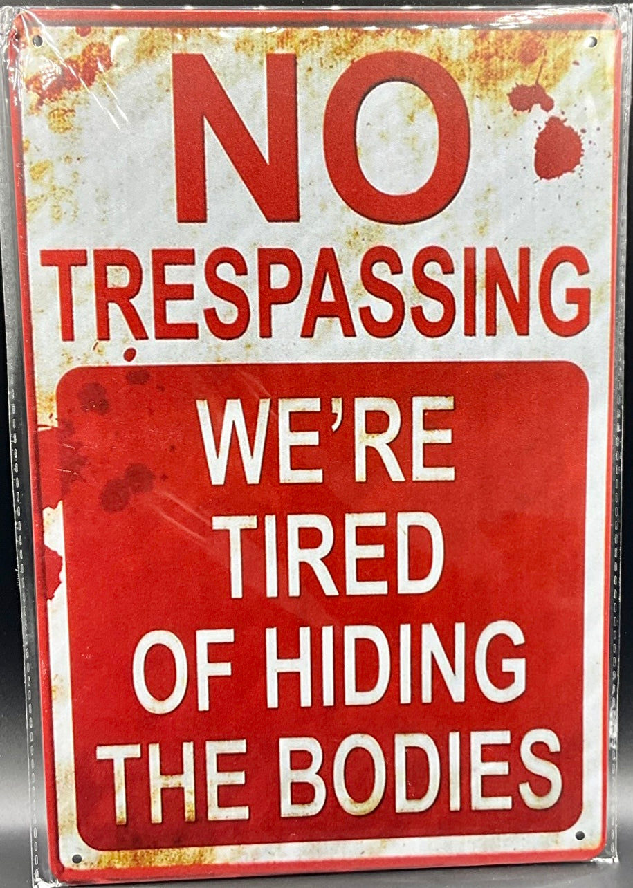 Metal sign