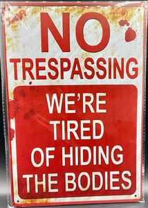 Metal sign
