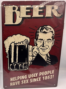 Metal sign
