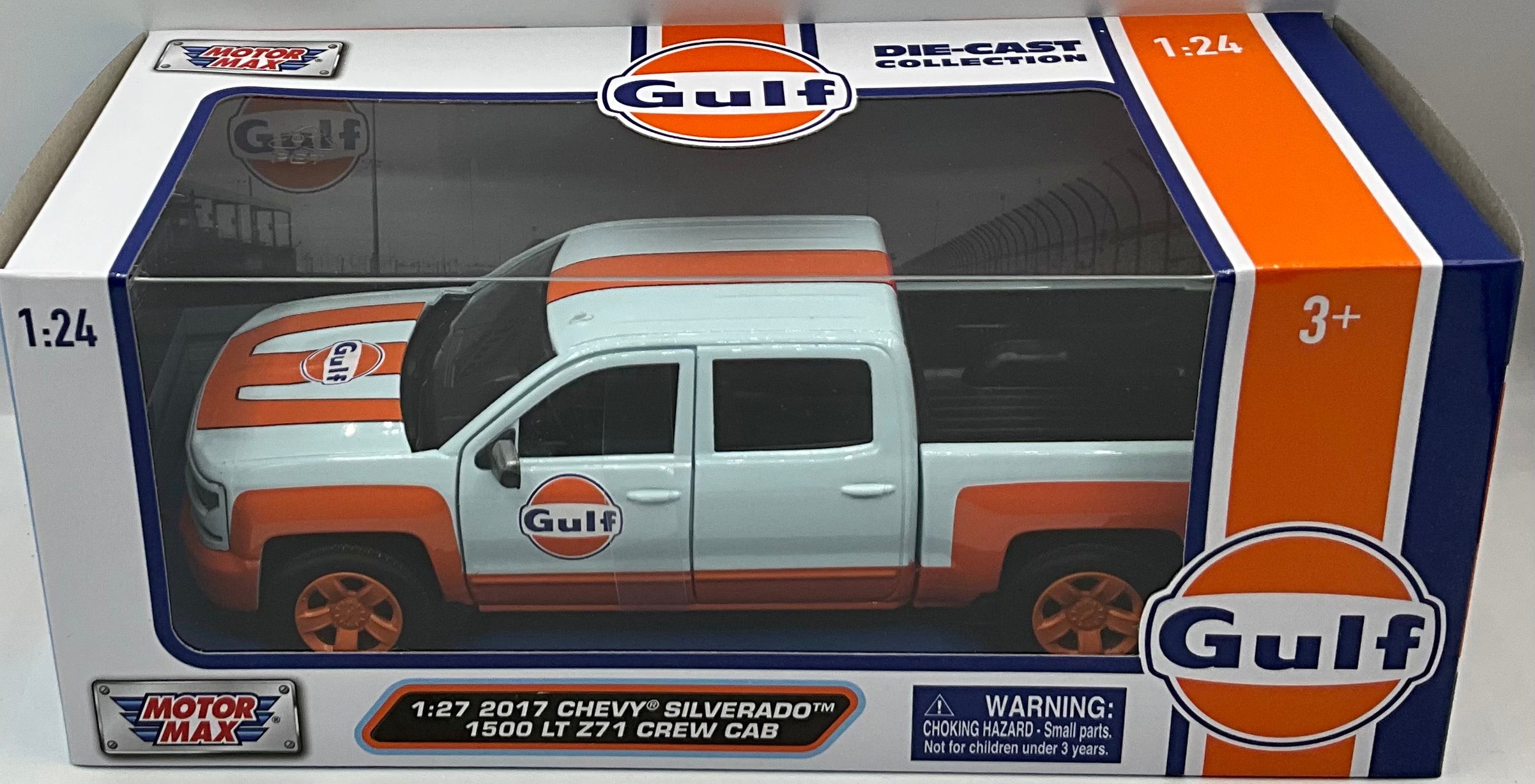 1:24 GULF 2017 CHEVY SILVERADO 1500 LT Z71
