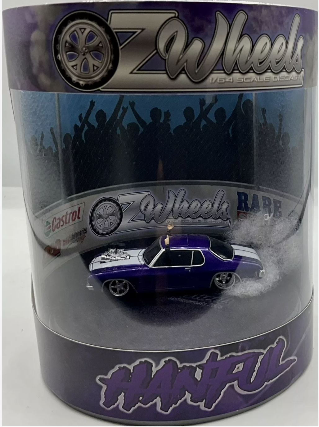 1:64 OZ WHEELS Hanful Monaro Skid in Cylinder Purple * OZ64-HANFULSKID