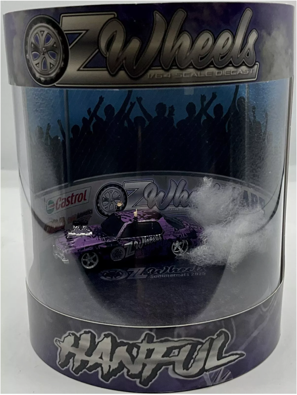 1:64 OZ WHEELS Hanful Monaro Skid in Cylinder Purple
