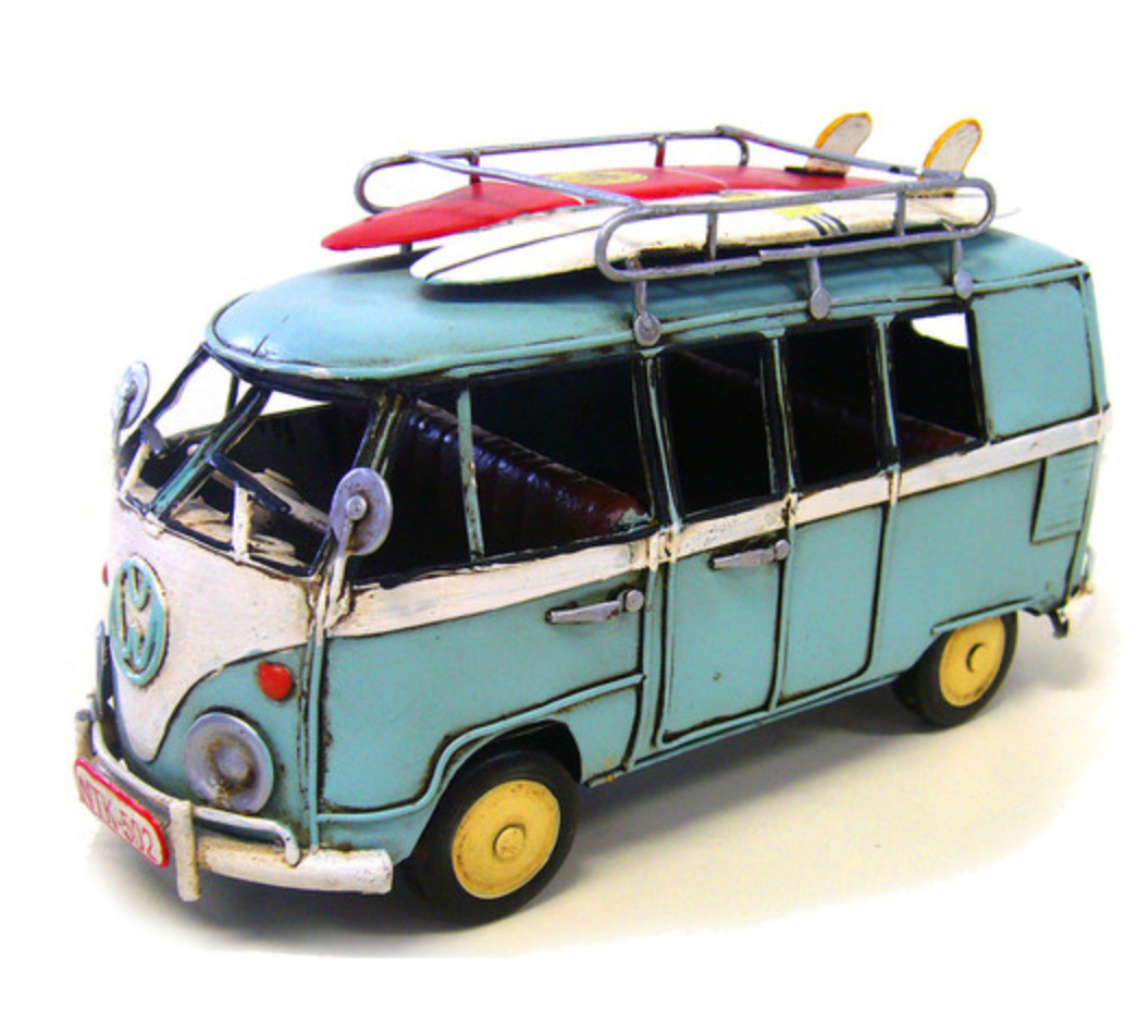 Volkswagon Blue Kombi Van- 20cm