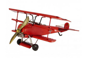 Red Baron Metal Plane- 37.5cm