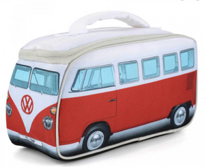 VW Volkswagon Kombi Van Insulated Lunch Bag- Red