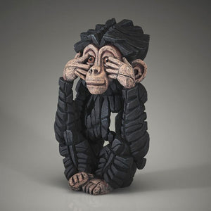 Edge Sculpture - Baby Chimp SEE NO EVIL
