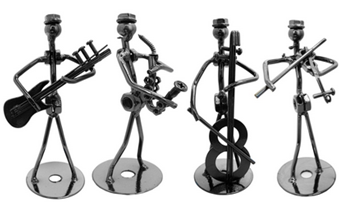 Musicians set of 4 Bolts and Nuts Figures
